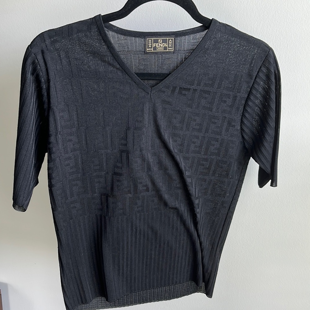 VTG Fendi FF Logo Shirt